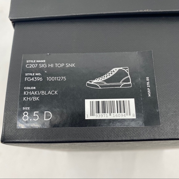 COACH Classic Signature Monogram Hi-Top Sneakers - Picture 15 of 16